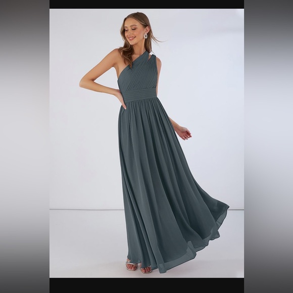 Azazie Molly A8 Pewter - Picture 1 of 4